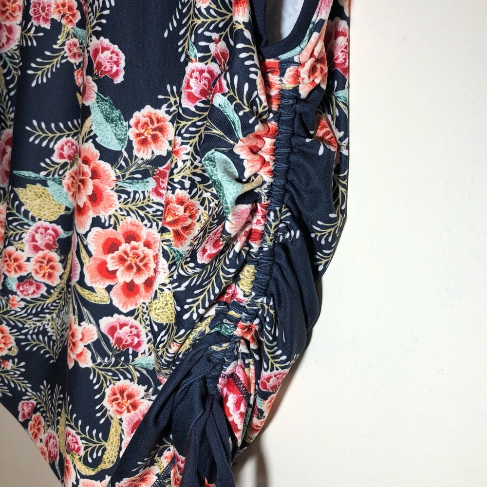 Johnny Was Active Aztec Flower Ruched Muscle Tank - Picture 6 of 12
